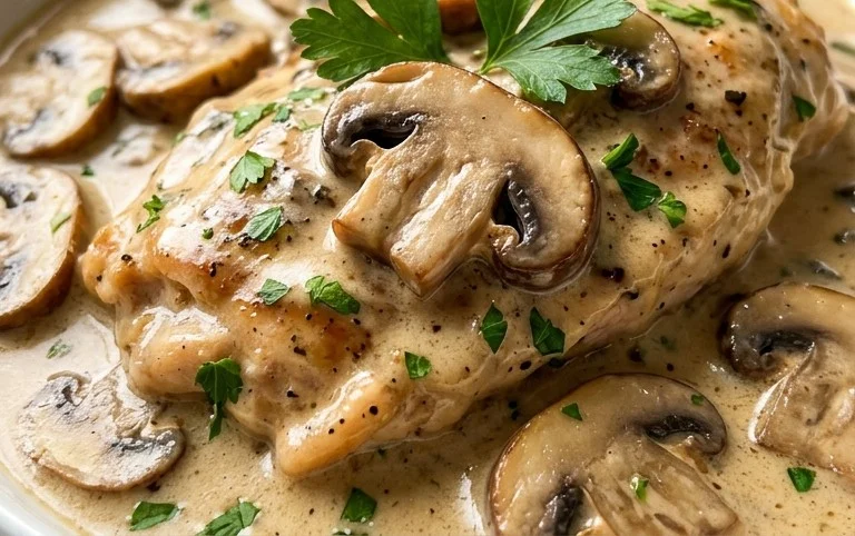Creamy Mushroom Chicken Recipe
