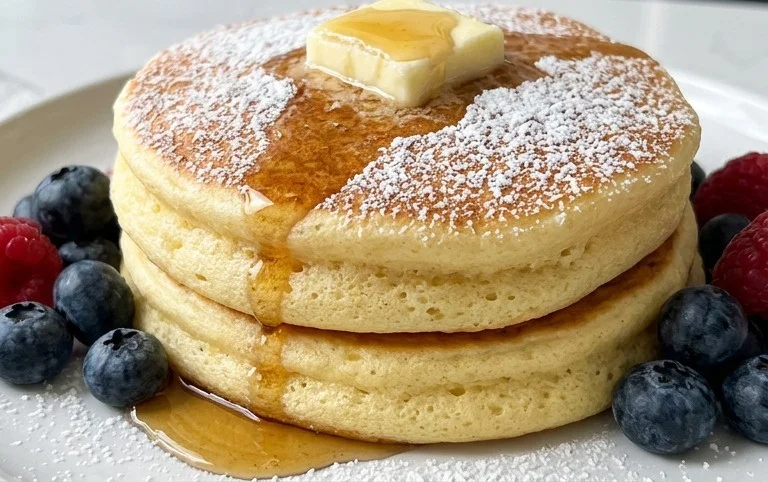 Fluffy Japanese Soufflé Pancakes
