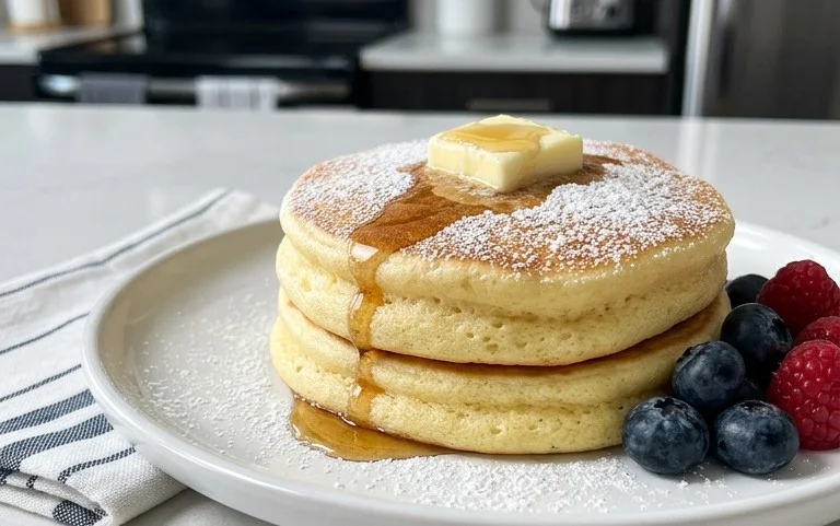 Fluffy Japanese Soufflé Pancakes