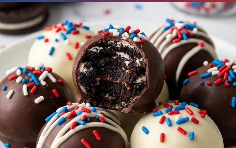 Patriotic Oreo Balls