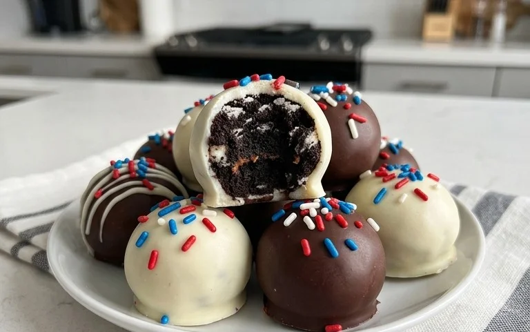 Patriotic Oreo Balls