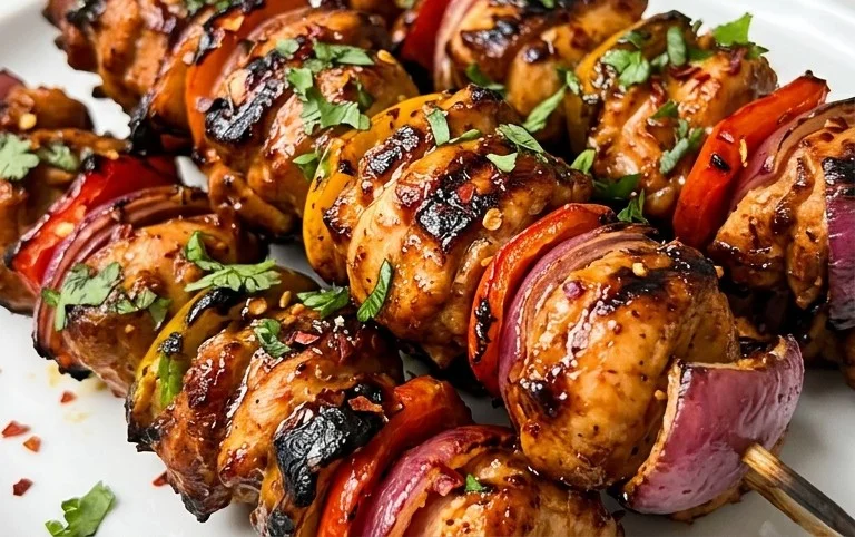 Mexican Barbecue Chicken Skewers