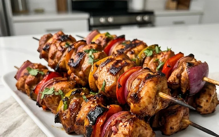 Mexican Barbecue Chicken Skewers