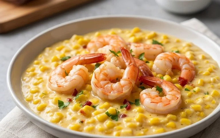Shrimp and Creamed Corn (30 Minutes, One-Pan)