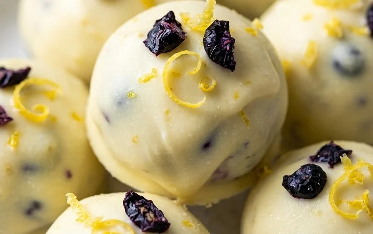 LEMON BLUEBERRY TRUFFLES 