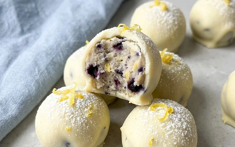 LEMON BLUEBERRY TRUFFLES