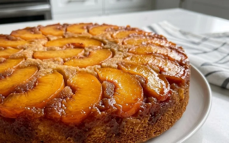 Peach Upside-Down Cake Recipe