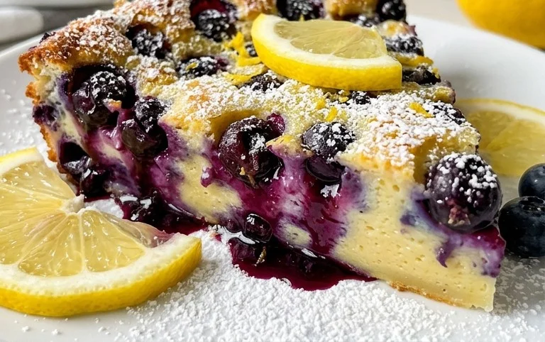 Lemon Blueberry Clafoutis