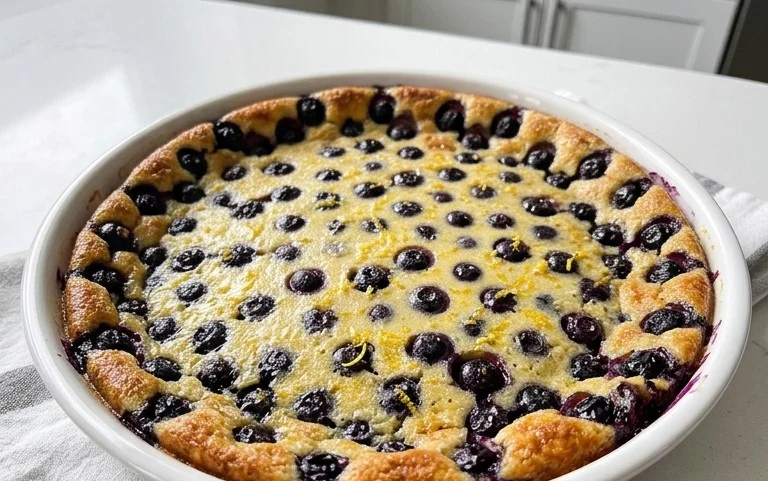 Lemon Blueberry Clafoutis