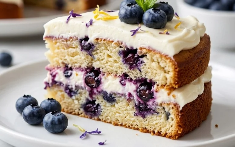 Nova Scotia Blueberry Cream Cake