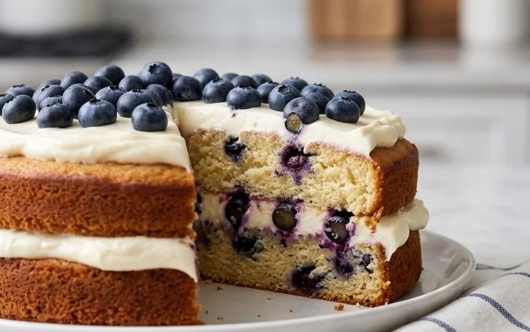 Nova Scotia Blueberry Cream Cake