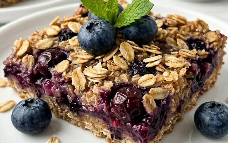 Blueberry Oatmeal Bars