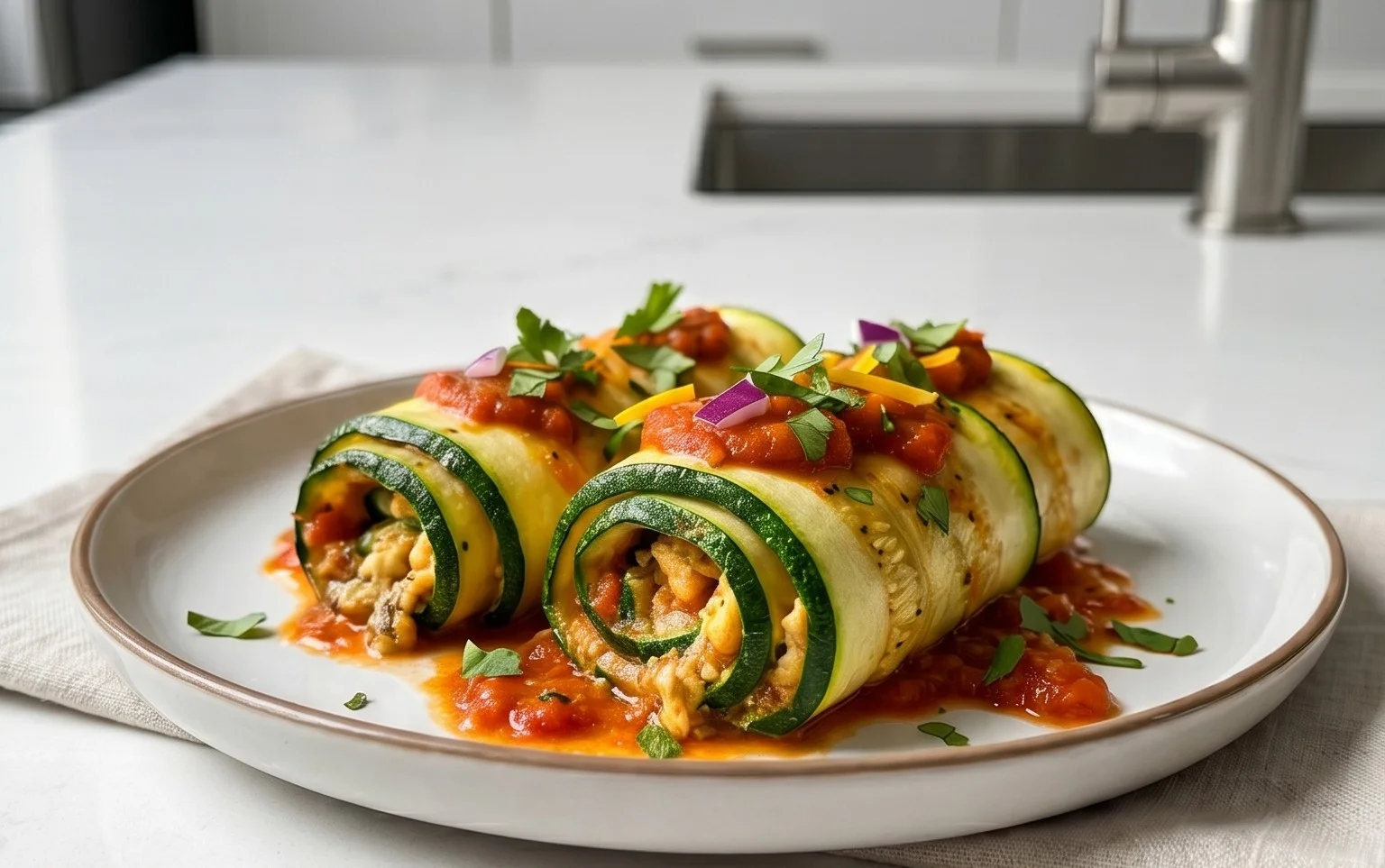 Vegan Zucchini Rollatini