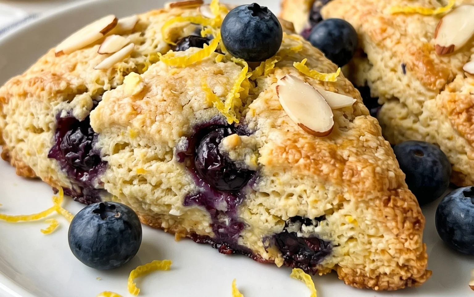 Almond Flour Lemon Blueberry Scones