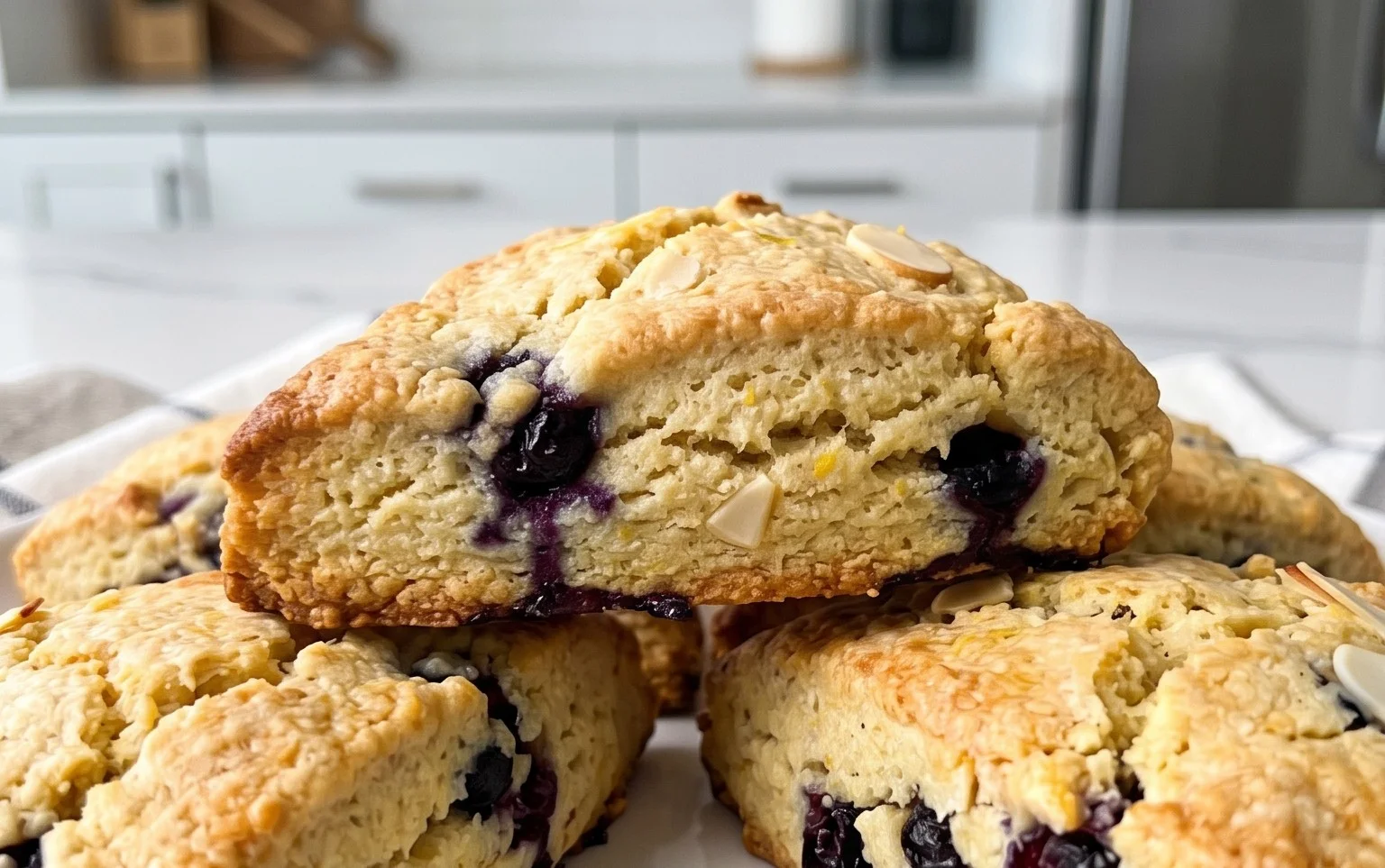 Almond Flour Lemon Blueberry Scones