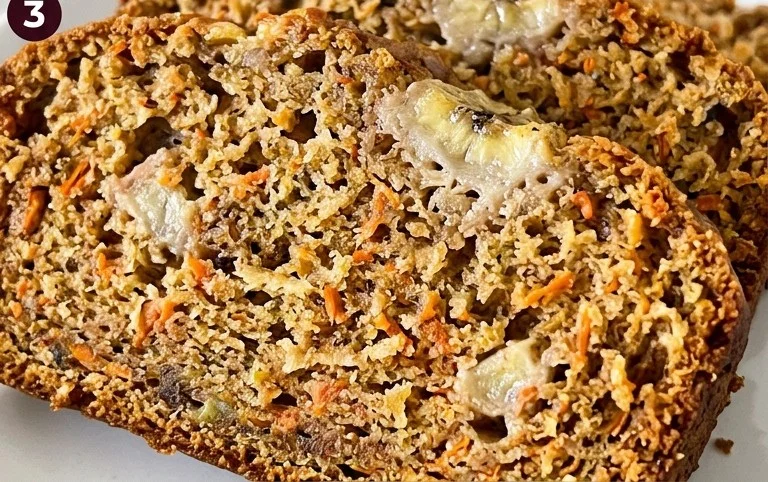 Dairy Free Carrot Cake Banana Bread