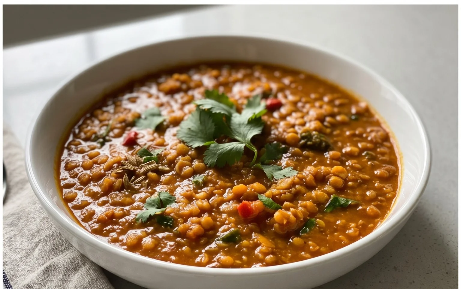 Spicy Red Lentil Curry