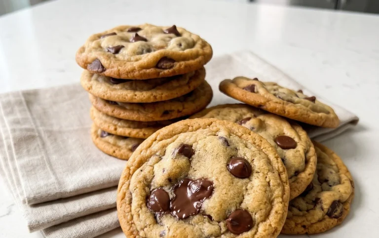 Crispy and Chewy Chocolate Chip Cookies