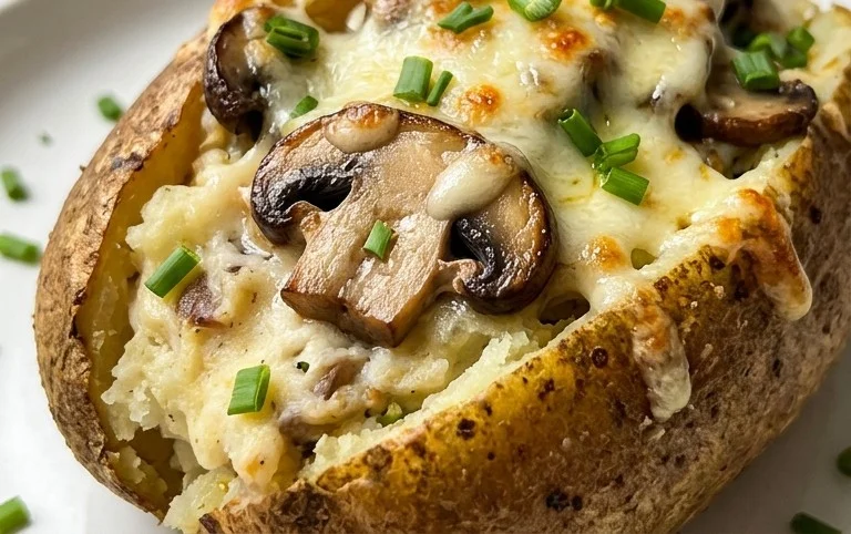 The Ultimate Stuffed Baked Potatoes with Mushrooms