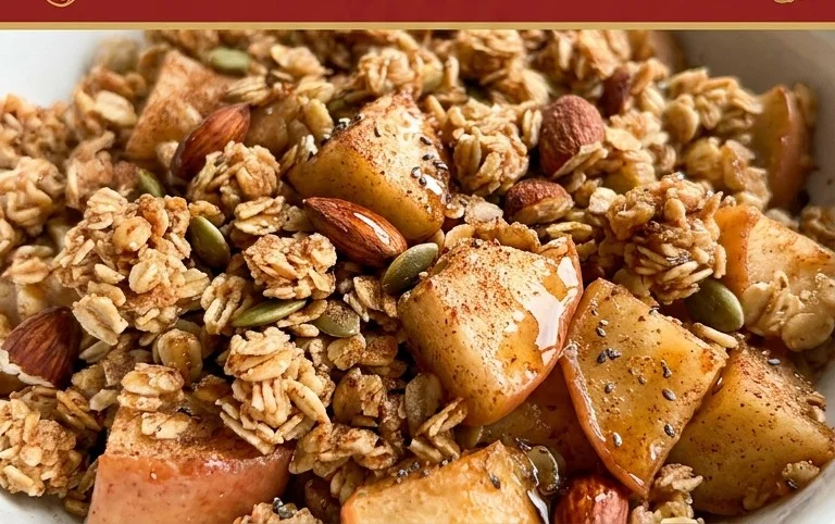 Healthy Breakfast Apple Crum extractble