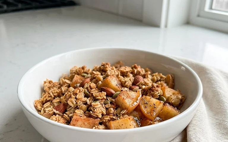 Healthy Breakfast Apple Crum extractble