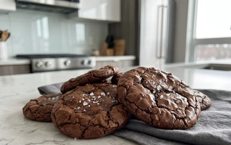 Salted Brownie Cookies