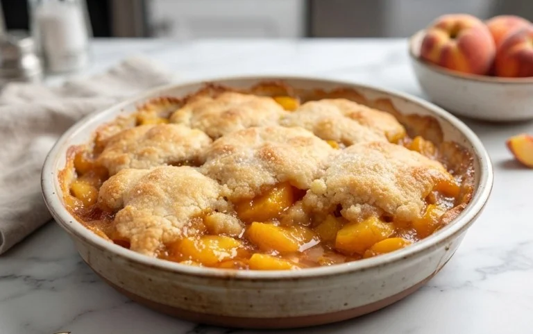 The Easiest Southern Peach Cobbler