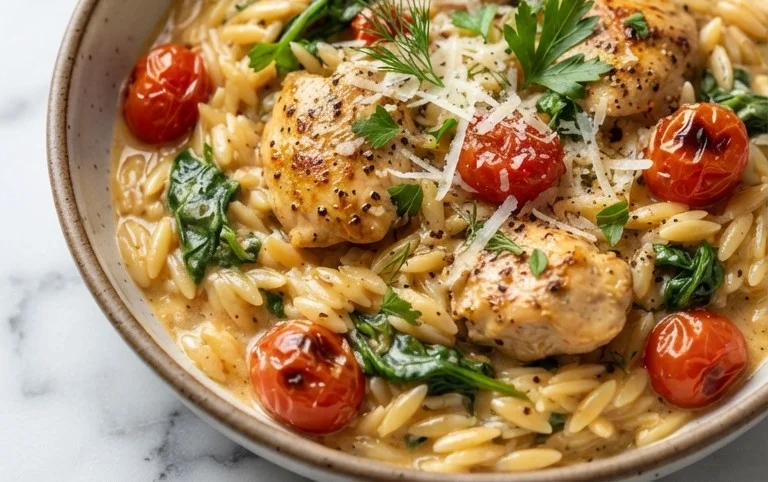 Chicken Orzo (30-Minutes, One-Pan)