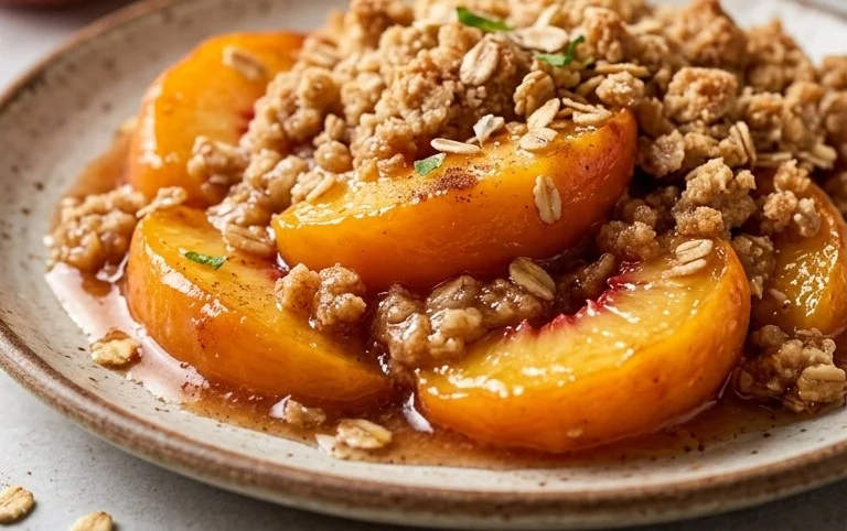 Fresh Peach Crisp Recipe