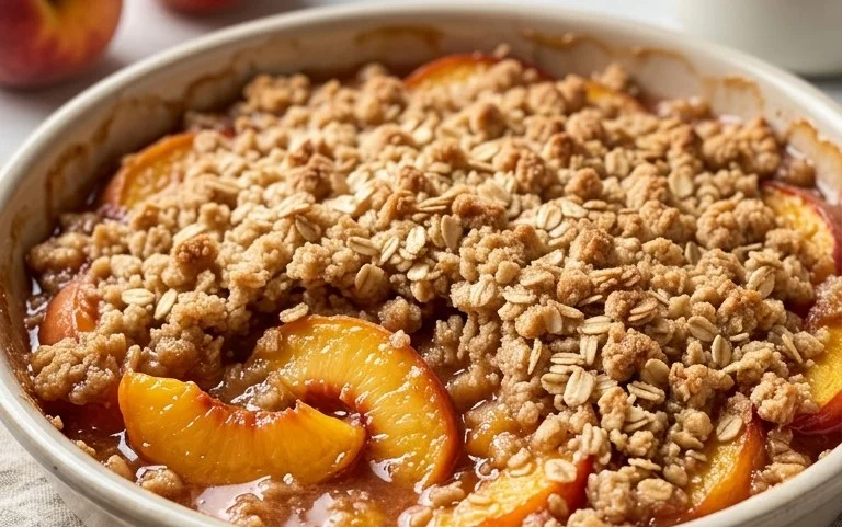 Fresh Peach Crisp Recipe