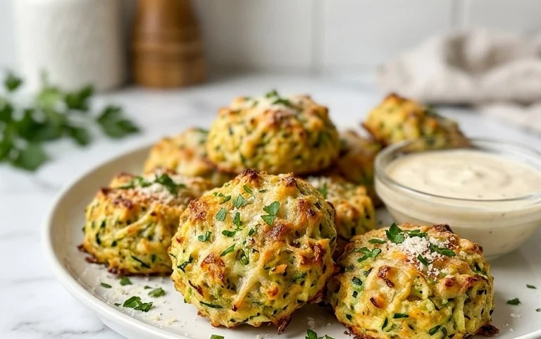 Zucchini Garlic Bites