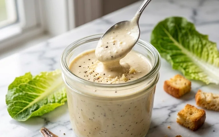 Caesar Salad Dressing (Classic, Creamy & 5 Minutes) 🥗