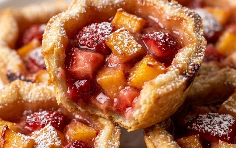 Strawberry Peach Pie Bites
