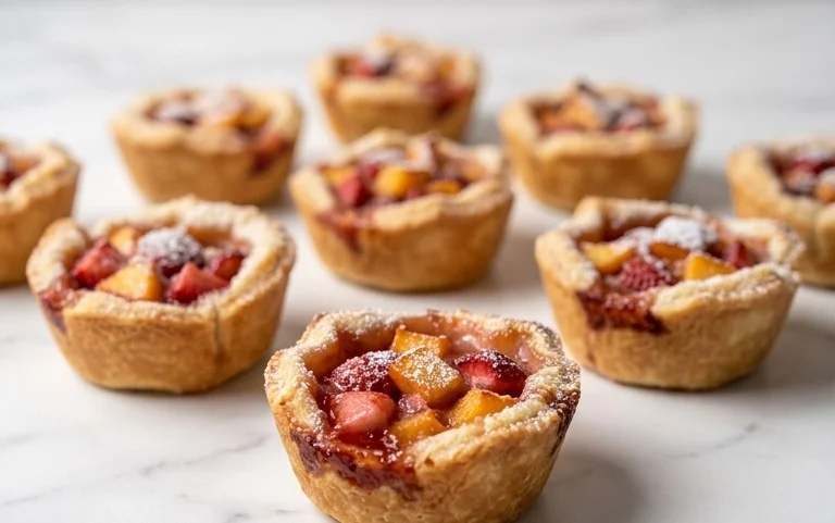 Strawberry Peach Pie Bites