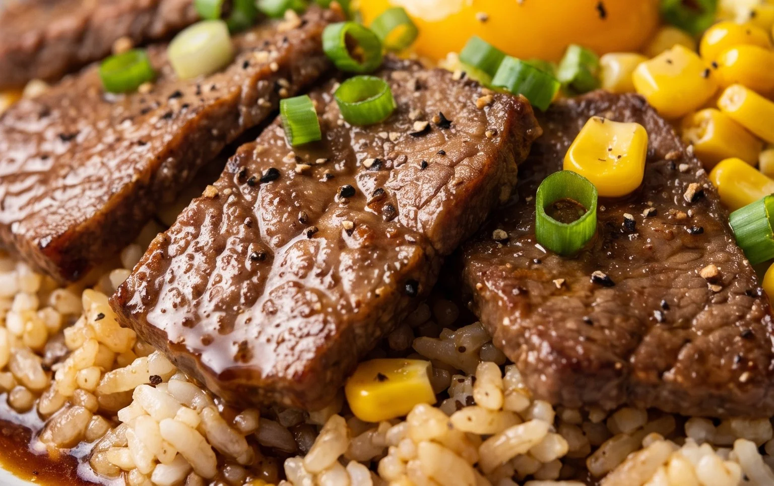 Beef Pepper Rice Bowl is a delicious meal option.
