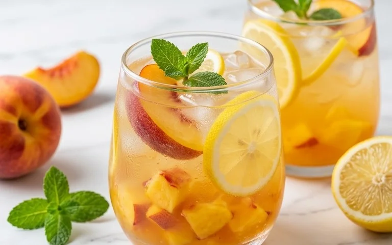 Refreshing Peach Lemonade