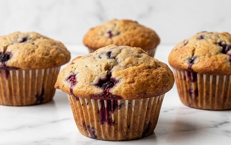 Bakery Style Mixed Berry Muffins | with Frozen Berries