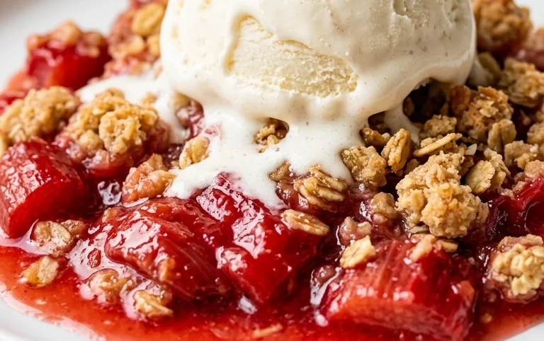 Easy Rhubarb Crisp