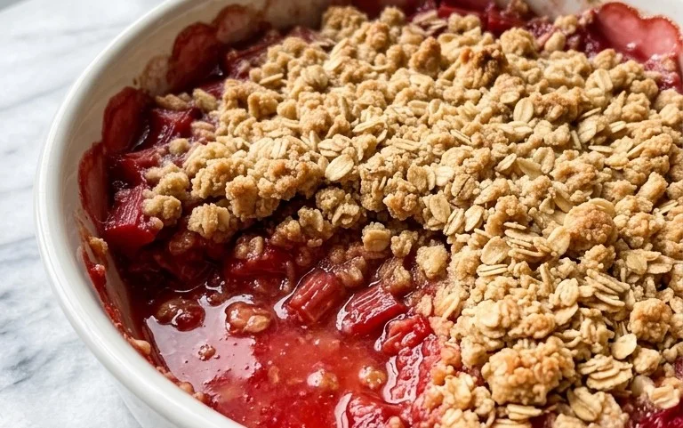 Easy Rhubarb Crisp