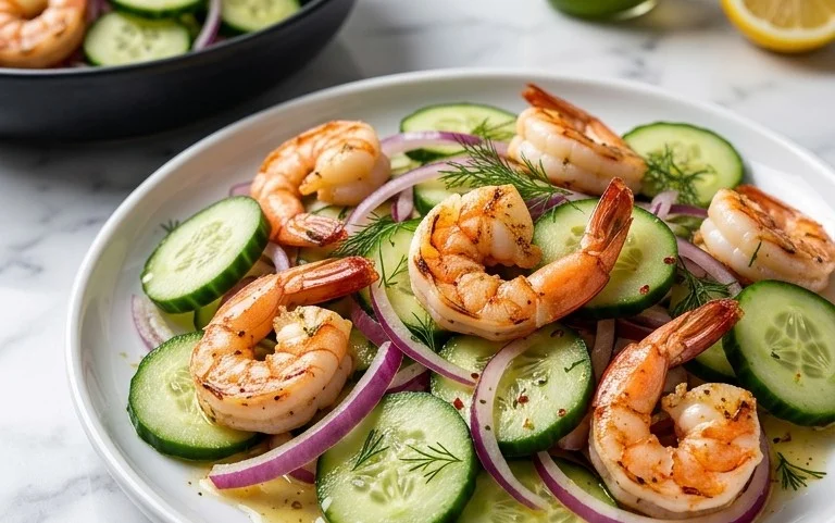 Cucumber Shrimp Salad