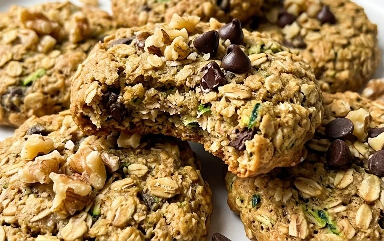 Healthy Zucchini Oatmeal Cookies