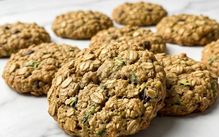 Healthy Zucchini Oatmeal Cookies