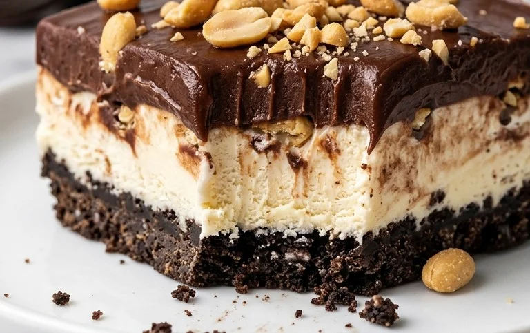 Buster Bar Ice Cream Cake