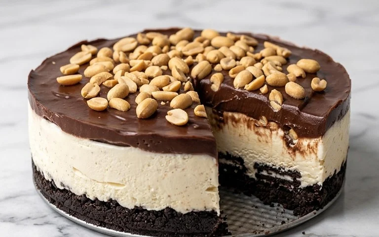 Buster Bar Ice Cream Cake