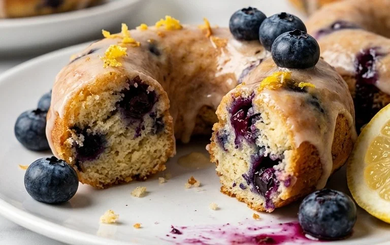 Blueberry Cake Donuts