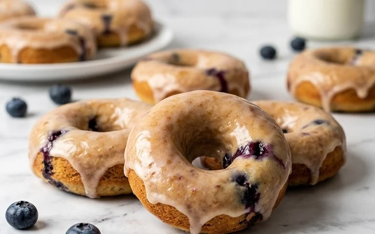 Blueberry Cake Donuts
