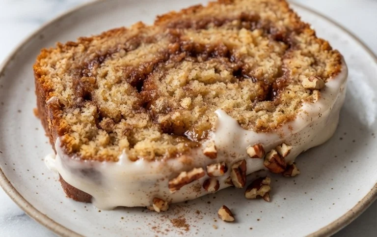 Cinnamon Roll Banana Bread