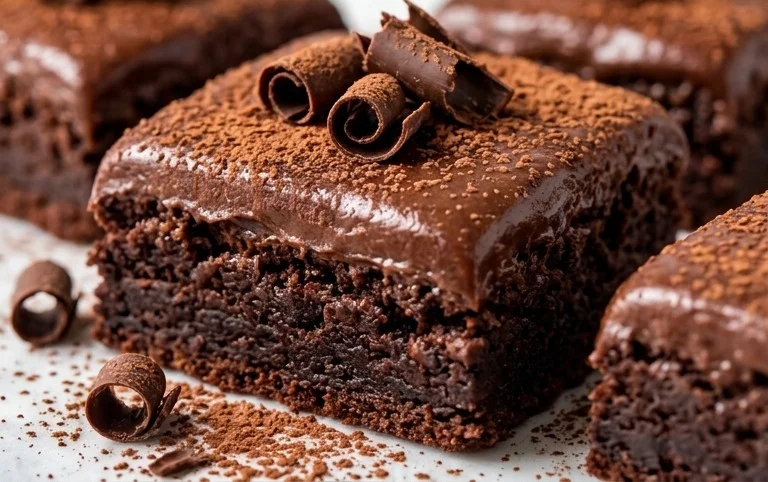 Zucchini Brownies with 1 minute Frosting!