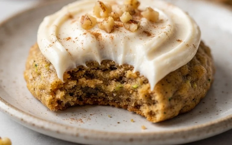 Zucchini Cookies with Cream Cheese Frosting