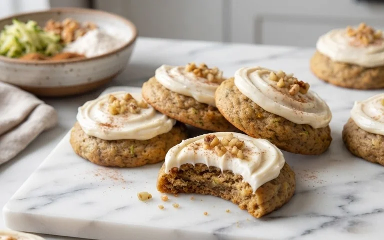 Zucchini Cookies with Cream Cheese Frosting
